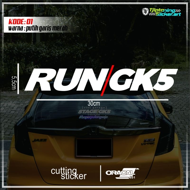 STIKER HONDA JAZZ RUN GK5
