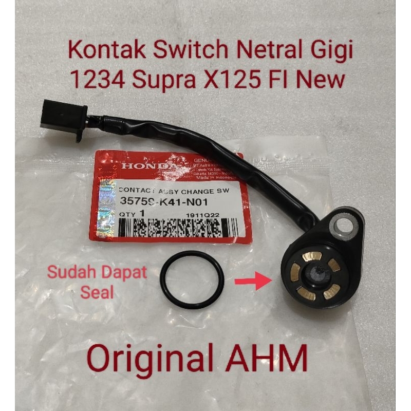 Kontak Switch Netral Gigi 1234 Supra X125 FI New Ori AHM 35759 K41 N01