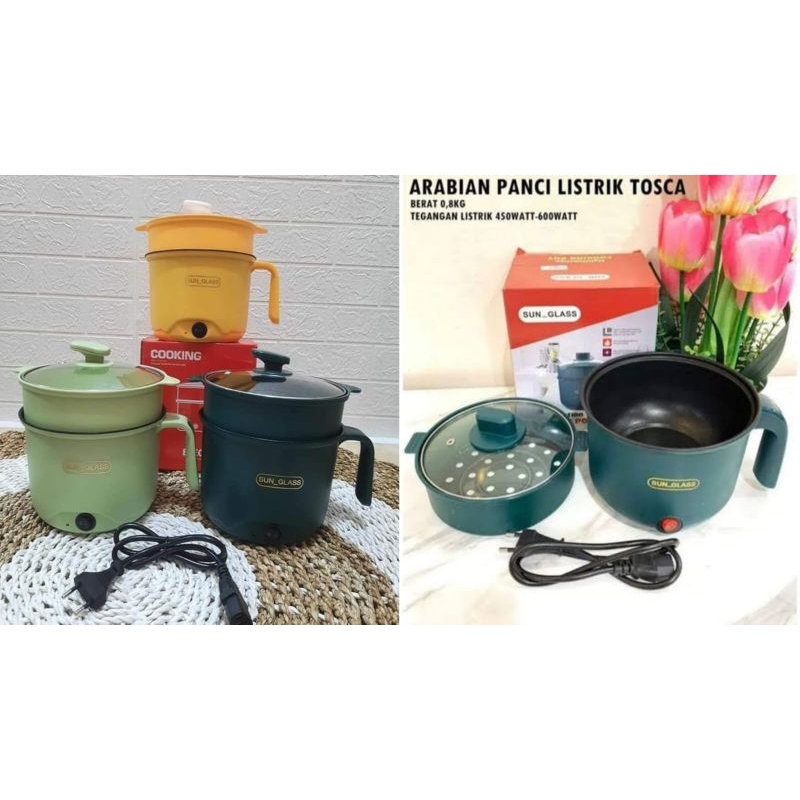 Panci Listrik Susun Cooking Steamer Sun Glass