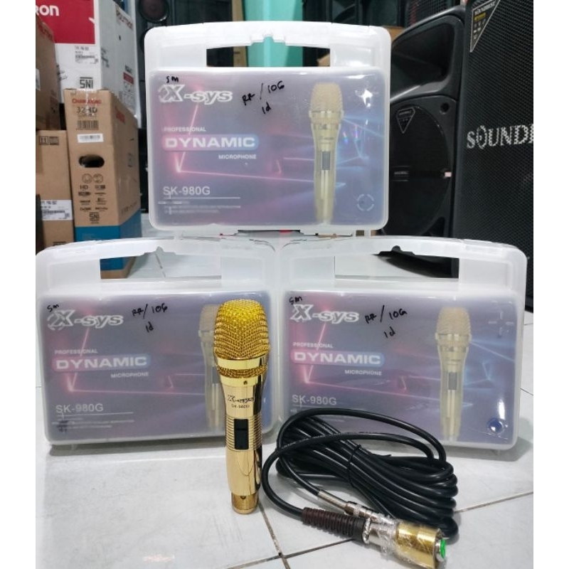 Mic Kabel X-sys Dynamic SK-980G Microphone Vocal