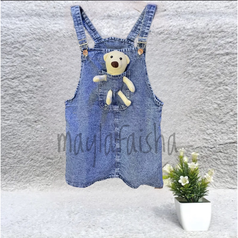 Overall jeans anak usia 1-7 Tahun