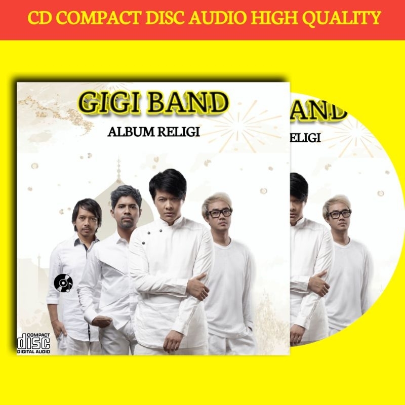 KASET CD AUDIO MUSIK GIGI BAND ALBUM RELIGI - KASET CD MUSIK MOBIL - AUDIO LAGU MUDIK LEBARAN - CD M