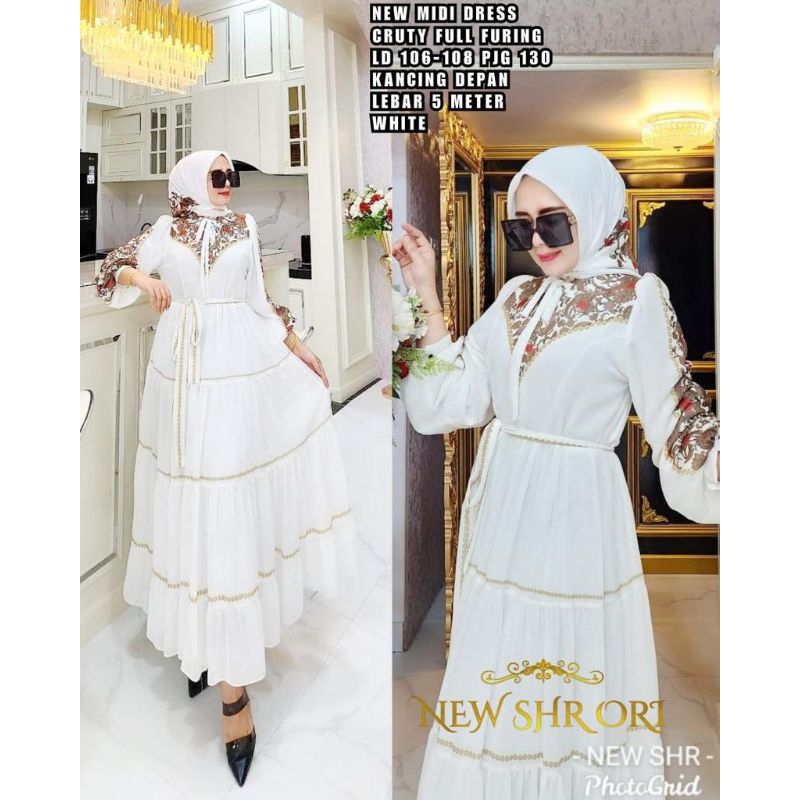 MIDI WHITE LEBARAN ORI SHR
