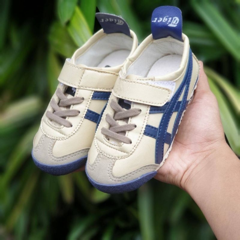 Sepatu Anak Sneakers Terbaru Laki Laki Perempuan Unisex 0nnitsuka Tiger Sneakers Anak Kanvas Tali Velcro