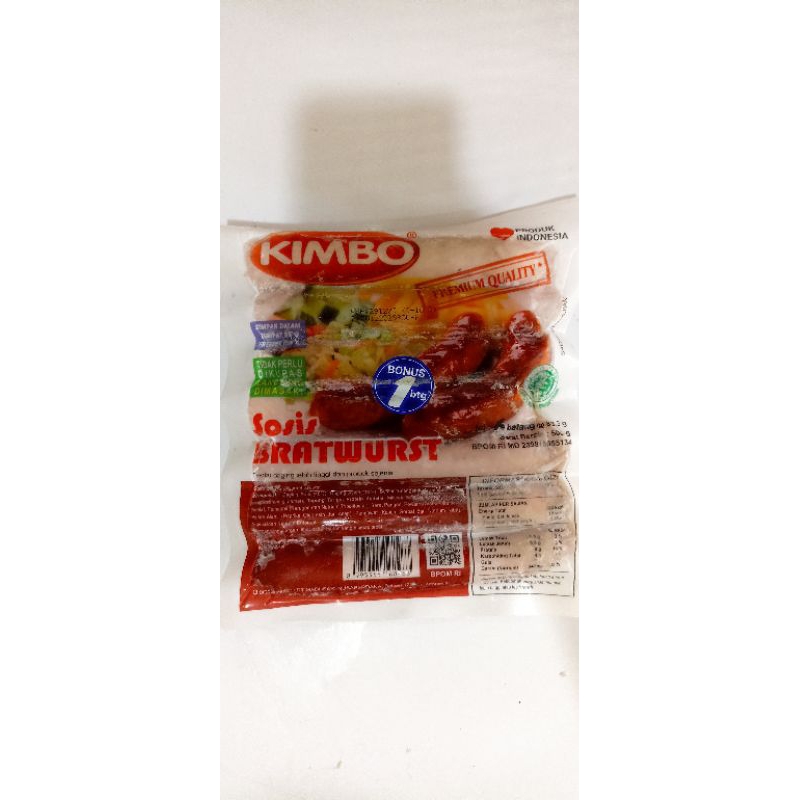 

kimbo sosis bratwurst 500gr sosis sapi