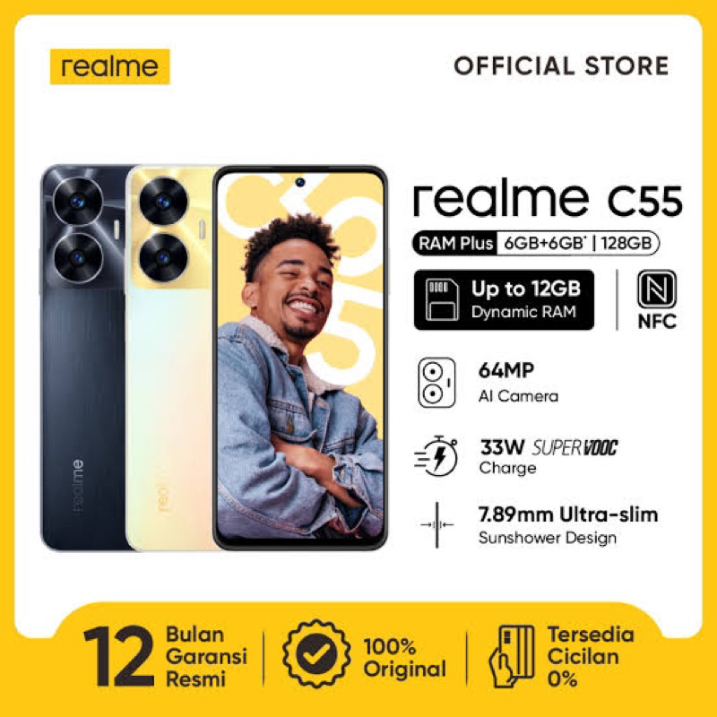 Realme C55 6/128 Garansi Resmi