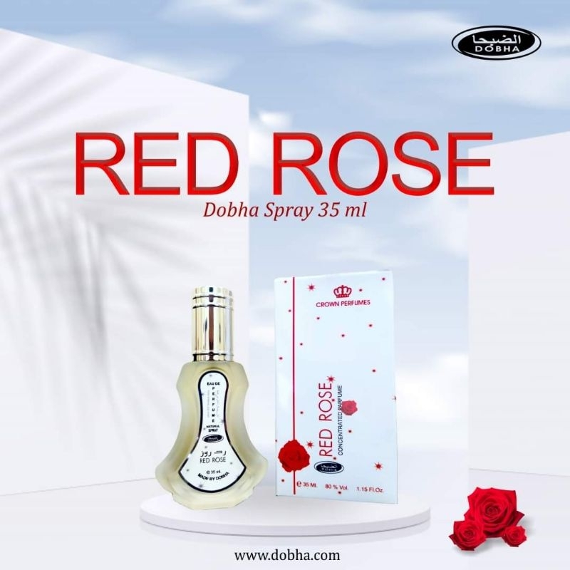 Parfume RED ROSE Spray DOBHA 35ml EDP Eau De Perfume