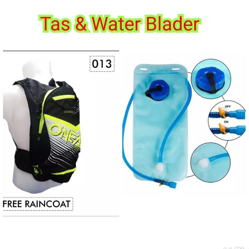 PAKET TAS HYDRO DAN KANTUNG AIR MINUM UNTUK TRAIL ADVENTURE TRABAS HIKING SEPEDA GUNUNG MTB