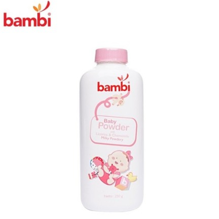 Bambi Baby Powder Milky Powdery 250gr 7536