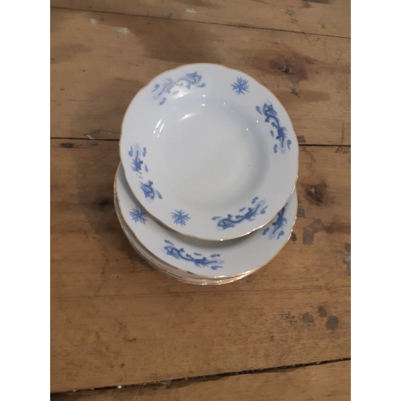 6 pieces Piring keramik sango 8 inch motif naga made in china