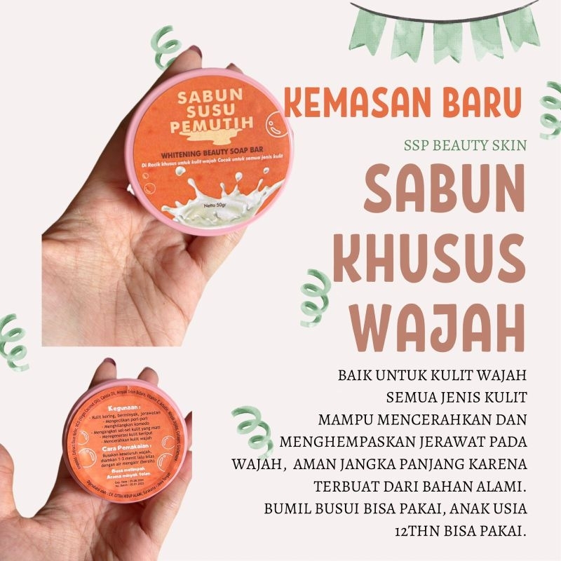 Sabun susu pemutih wajah New paking