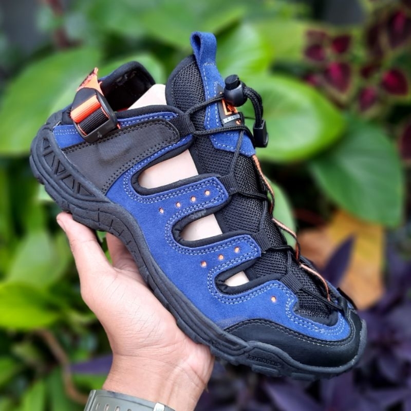 sepatu sandal gunung pria kulit sandal gunung kulit sendal Outdoor pria kulit sendal gowes mtb