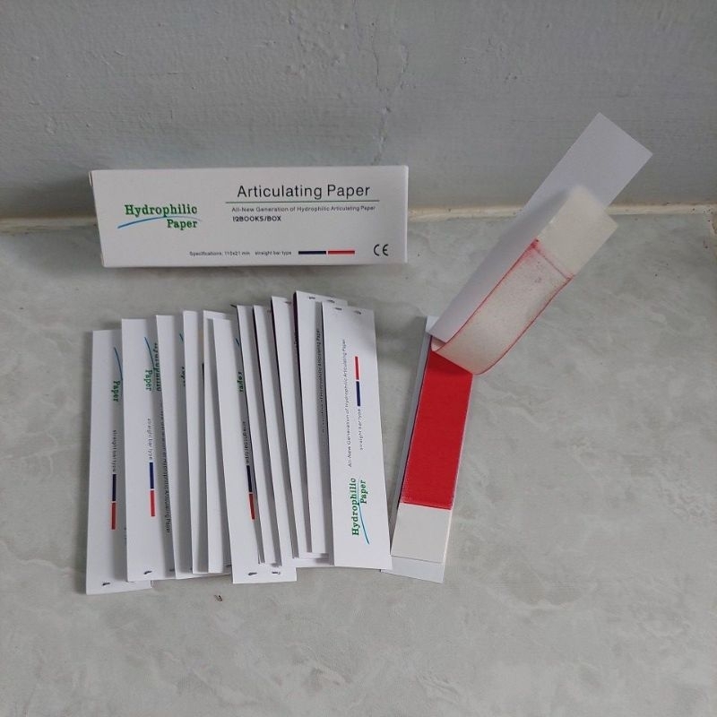 Articulating paper 1 box isi 12 strip (red blue)