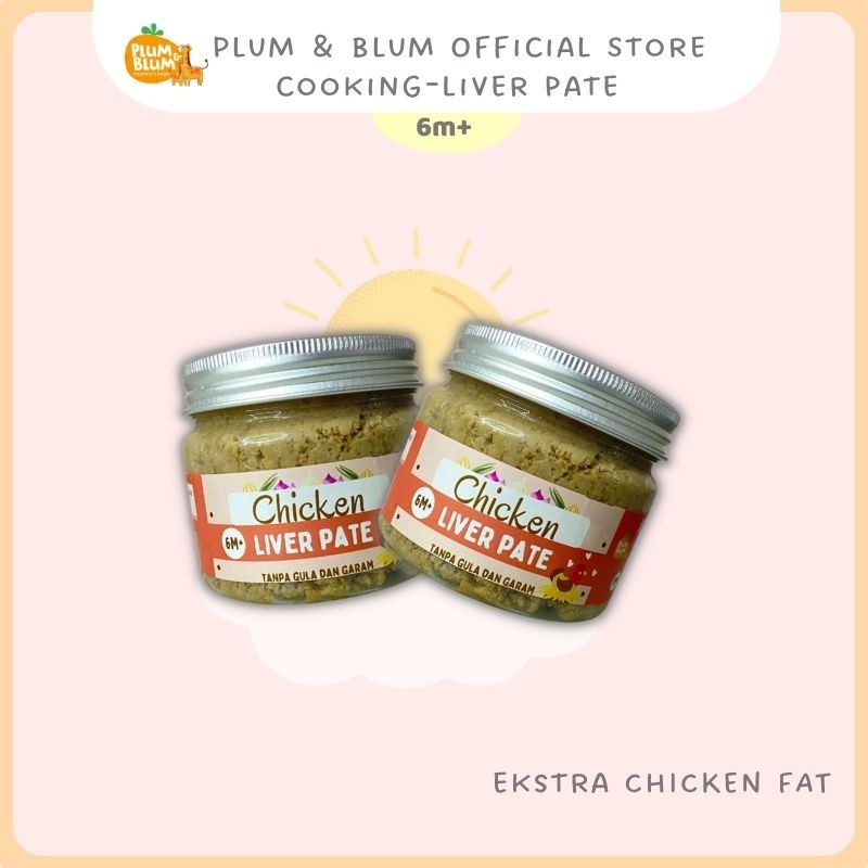 Plumandblum Baby MPASI Chicken Beef Liver Pate 130 ml / Plum &amp; Blum Frozen Food Bayi / Plum and Blum