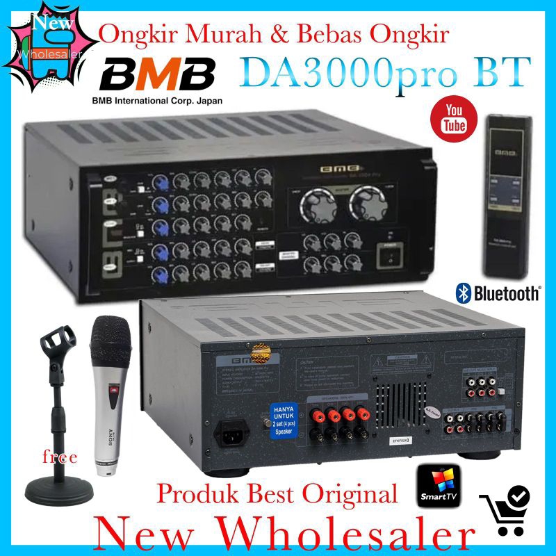 power Amplifier BMB Da3000Pro Original DA 3000 Pro Bt bluetooth resmi