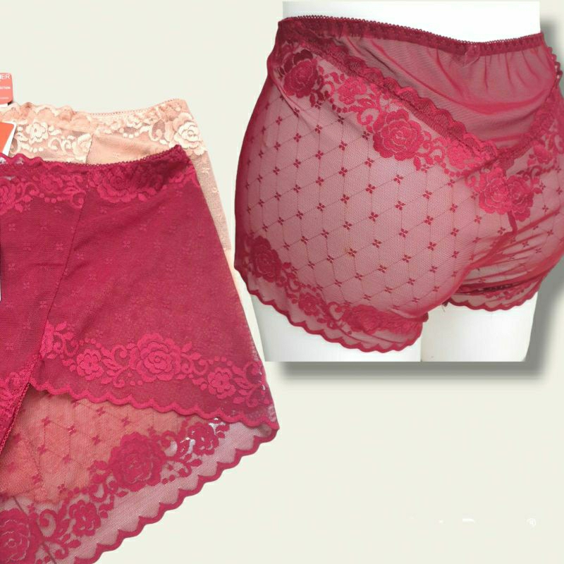 Celana Dalam Brukat Renda Besar/Celana Dalam Import Premium Renda Brukat Full/Cd Renda Cutting Maxi/Cd Renda Lembut/Fit to X'XL