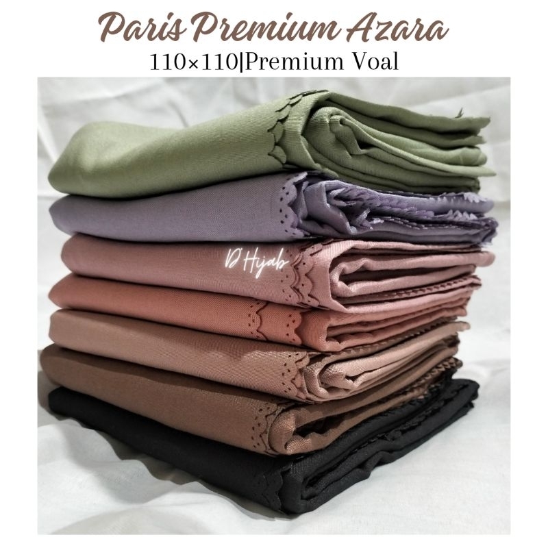 Hijab Paris Premium Azara Lasercut Hijab Segi Empat Polos Hijab Lasercut
