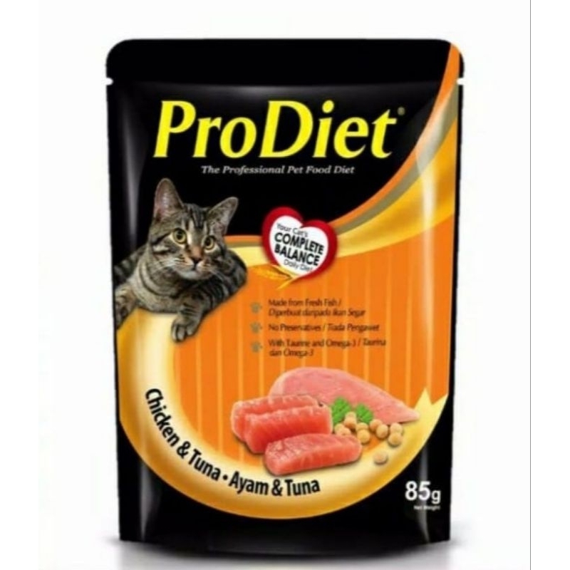 PRODIET OCEAN FISH | FRESH TUNA | MACKEREL | SALMON&MACKEREL | CHICKEN&TUNA | 85 GRAM | 1 PACK 12 PC