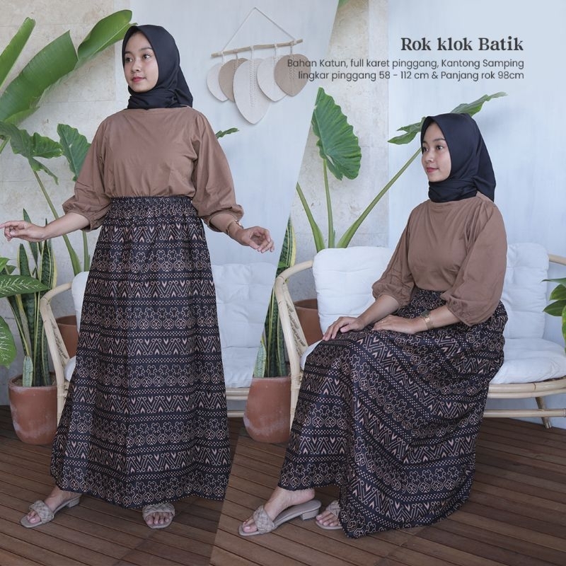 Rok Klok Motif Batik All Size- Naira Batik