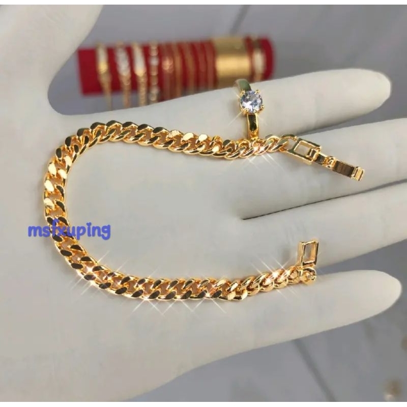 Gelang Rantai Xuping Dewasa Murah Cantik Set Cincin Terbaru