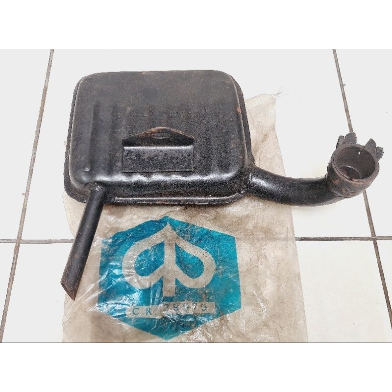 Knalpot LEHER PENDEK VESPA VBB ORIGINAL