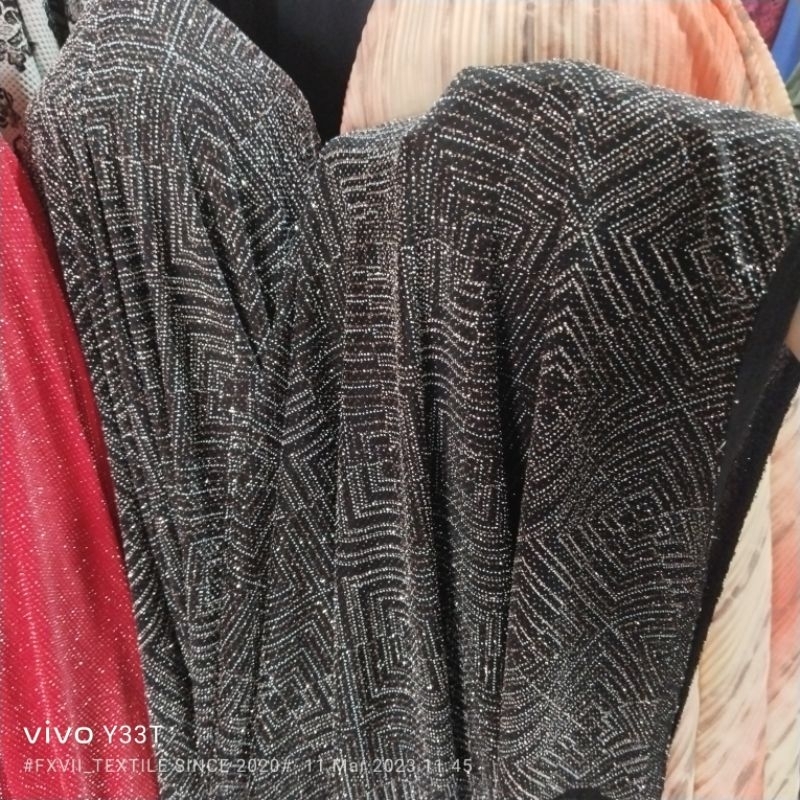 HARGA/0,5 M | KAIN SPANDEK GLITTER / KAIN SPANDEK GLOSSY / BAHAN SPANDEK PREMIUM / SPANDEK METALIK