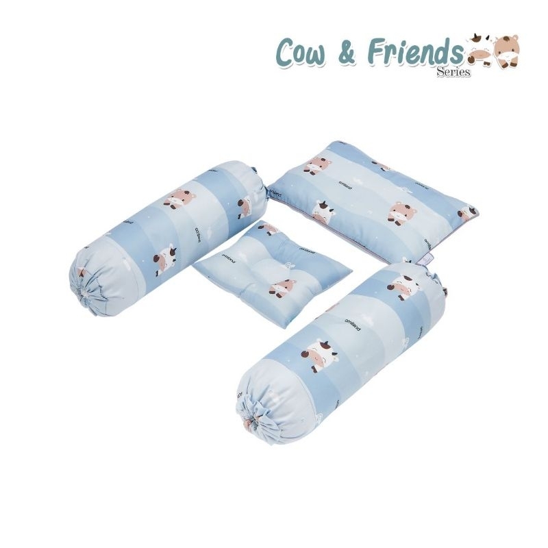 Omiland bantal guling bayi cow and friend series