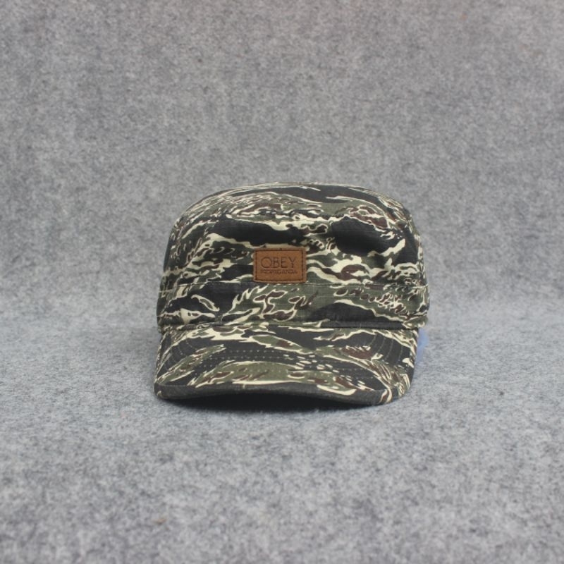 Topi Patrol Ob*y Green Tiger Stripe Second Murah Original