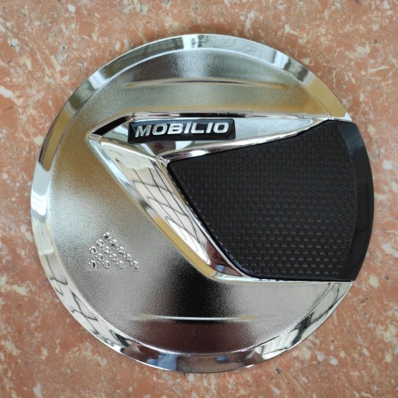 cover tutup bensin honda mobilio crome CHROME hitam tempel