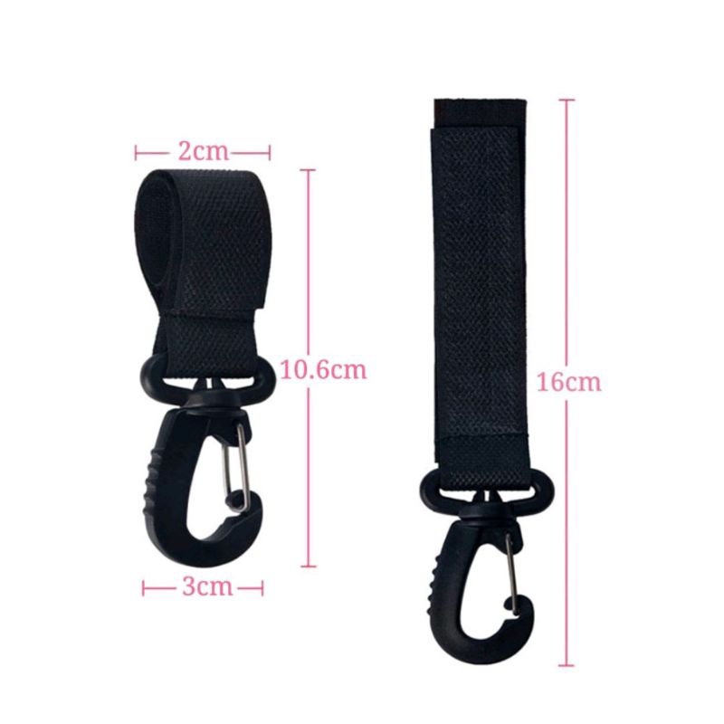 1 Pcs Gantungan hook stroller Velcro kuat