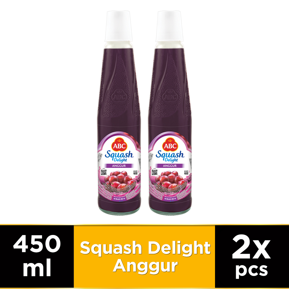 

ABC Sirup Squash Delight Anggur 450 ml - Twin Pack