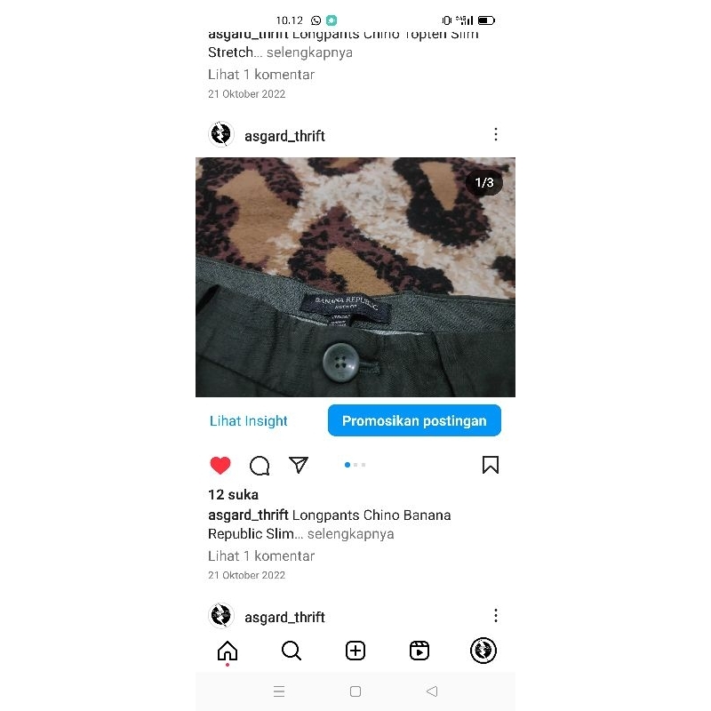 Celana Chino Banana Republic