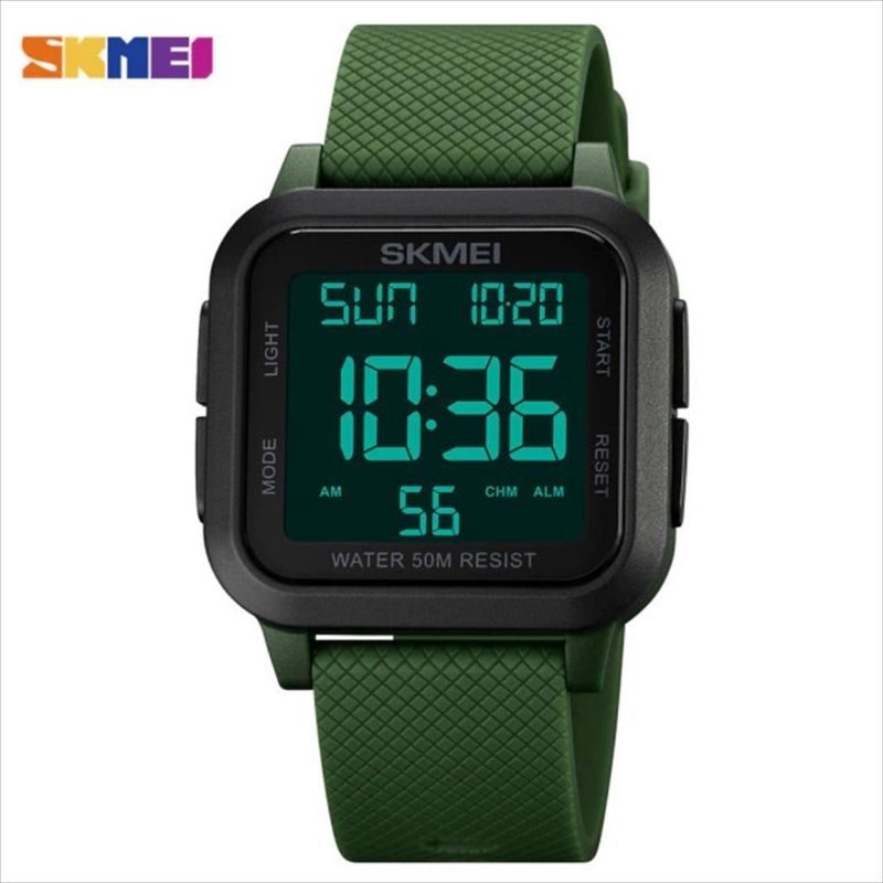 Jam tangan Skmei 1894 digital karet dijmain tahan air fitur digital lengkap