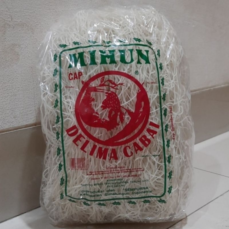 

Bihun Mihun Sempurna Medan Cap Delima Cabai 500gr 500 gr