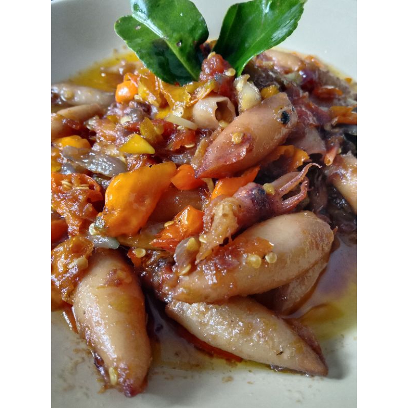 

baby cumi mercon pedas mantap