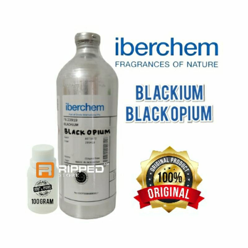 (100 ML) BLACKIUM BIBIT PARFUM MURNI BLACK OPIUM BY IBERCHEM ORIGINAL