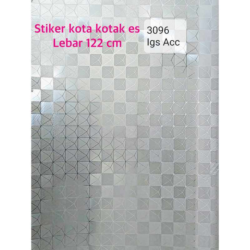 Stiker Sandblast Kaca Motif Kota Kota Es Lebar 122cm Antipanas