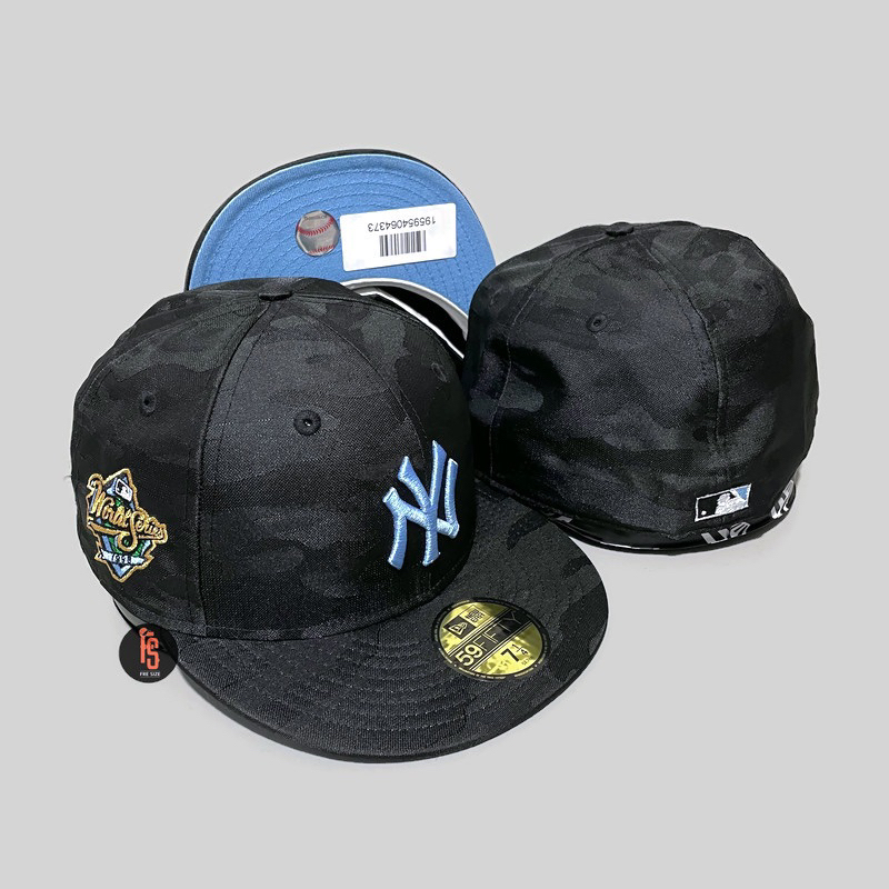 TOPI NEW ERA ORIGINAL 5950 WS 1998 NEW YORK YANKEES CAMO BLACK UV SKYBLUE