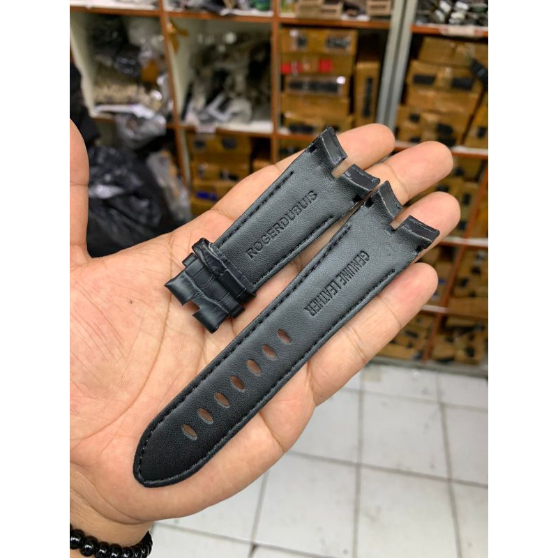 Strap tali jam tangan Rogerdubuis hitam Motif