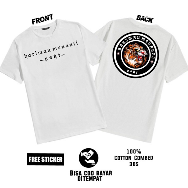 KAOS HARIMAU MENANTI PSHT MURAH / KAOS PSHT HARIMAU MENANTI / KAOS PSHT / KAOS PSHT 1922