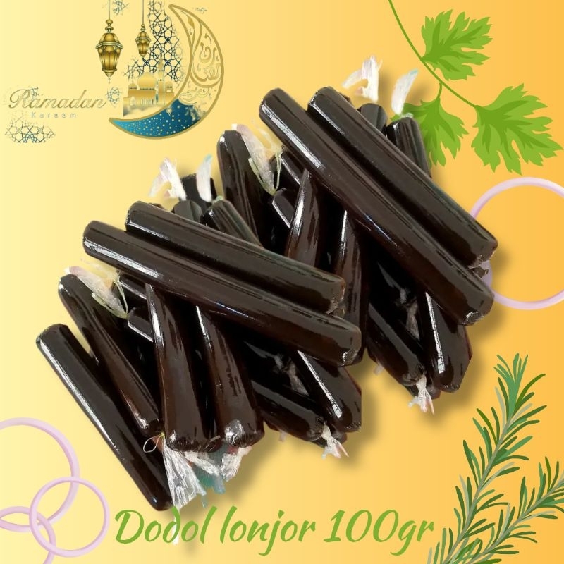 

Jenang / Dodol ketan item lonjor 100g Halal dijamin Fresh!