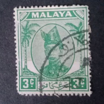

3 Cent Trengganu Malaya Koleksi Prangko Kuno