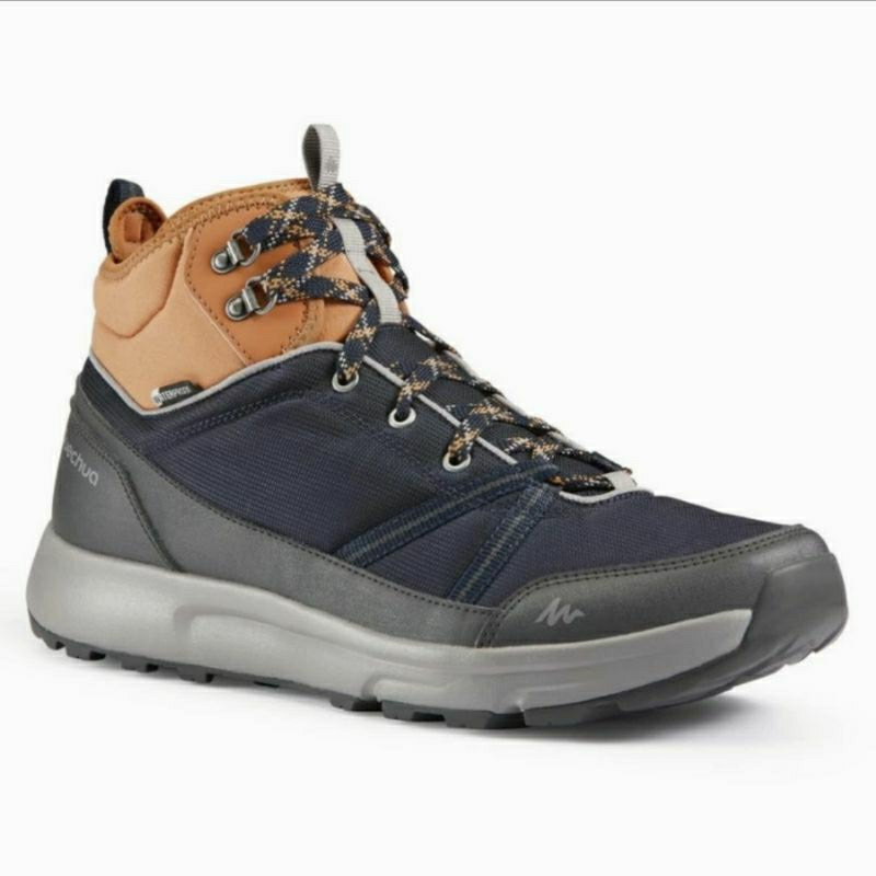 Quechua NH150 Mid Sepatu Gunung Pria Hiking Trekking Waterproof