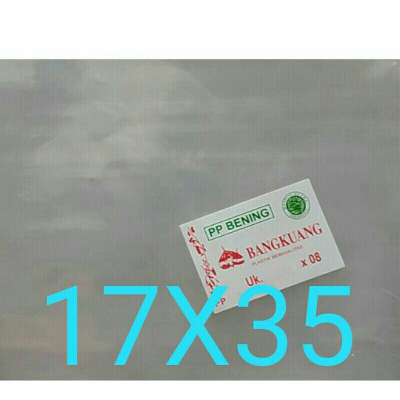 PLASTIK PP TEBAL 0.8 BENGKUANG 17X35