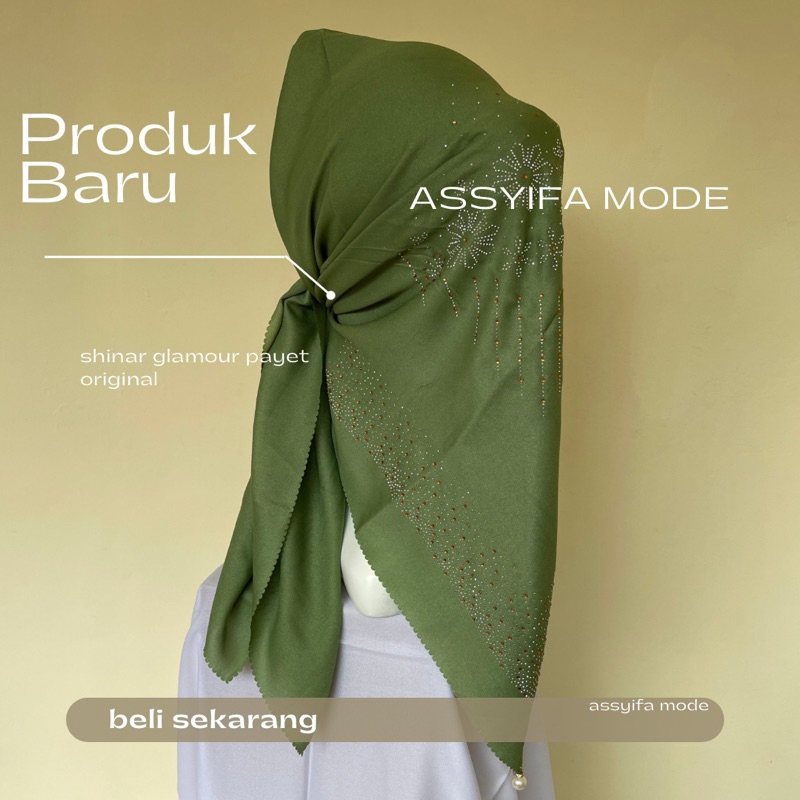 hijab segi empat lasercut payet/ hijab lasercut payet/ payet