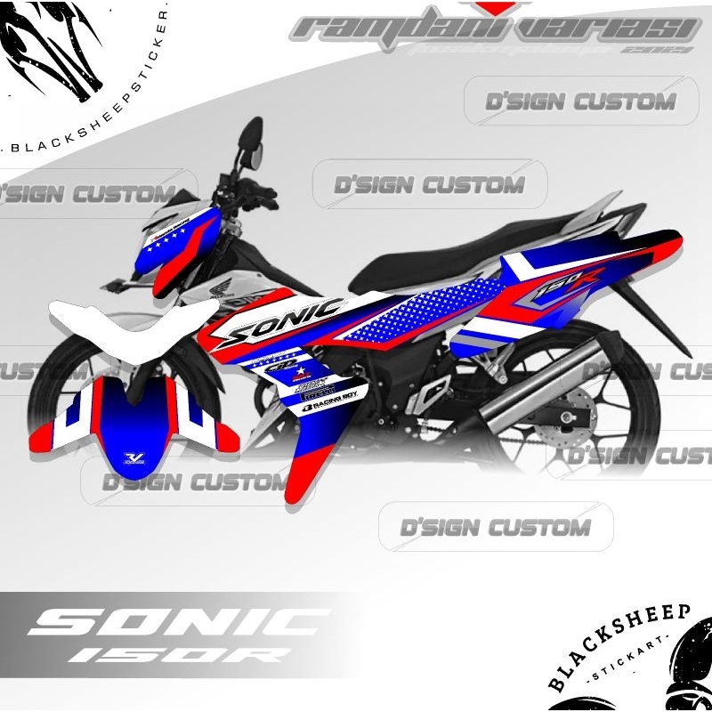 DECAL SONIC 150R - STICKER FULL BODY MOTOR SONIC CUSTOM
