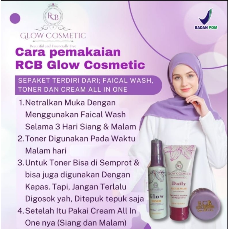 paket reguler Rcb glow kosmetik