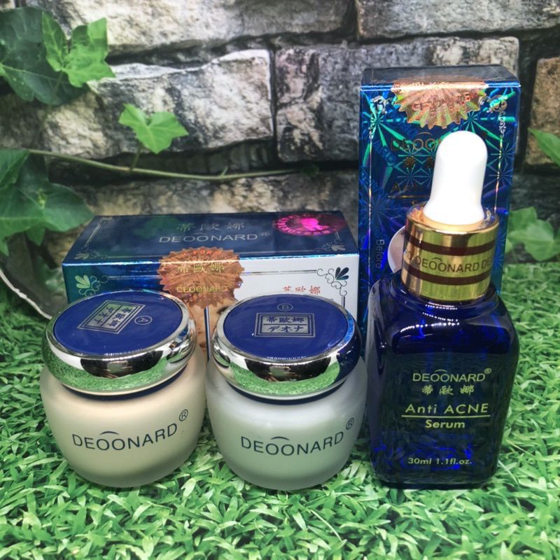 paket cream deoonard biru set dan serum deoonard biru