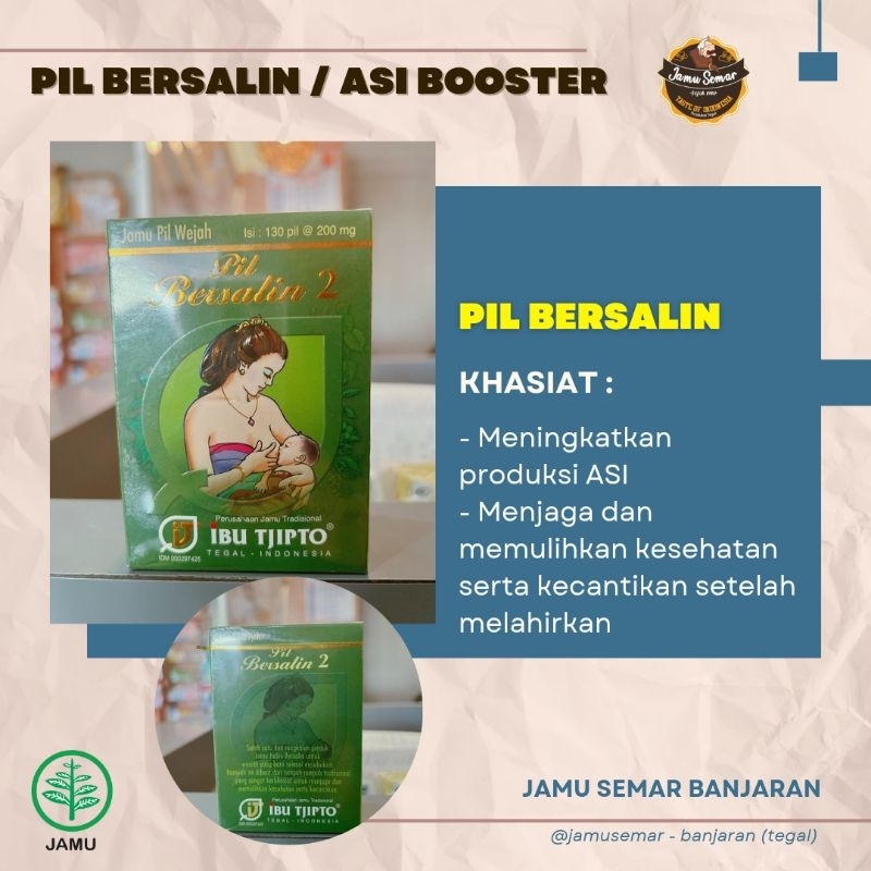 Pil wejah / bersalin. ASI booster