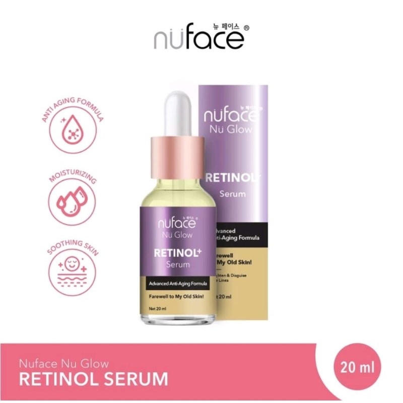 Nuface Nu Glow Face Serum 20 mL BRIGHTEN &amp; SUPPLE / ACNE PRONE CARE / HYDRA LOCK &amp; YOUTHFUL ANTI AGING /VIT C / AHA PEELING SERUM